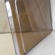 Serving tray in smoked plexiglass - 1970s