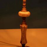 Chic hotel table lamp in onyx and brass, mid-century modern table lamp from the 70s.