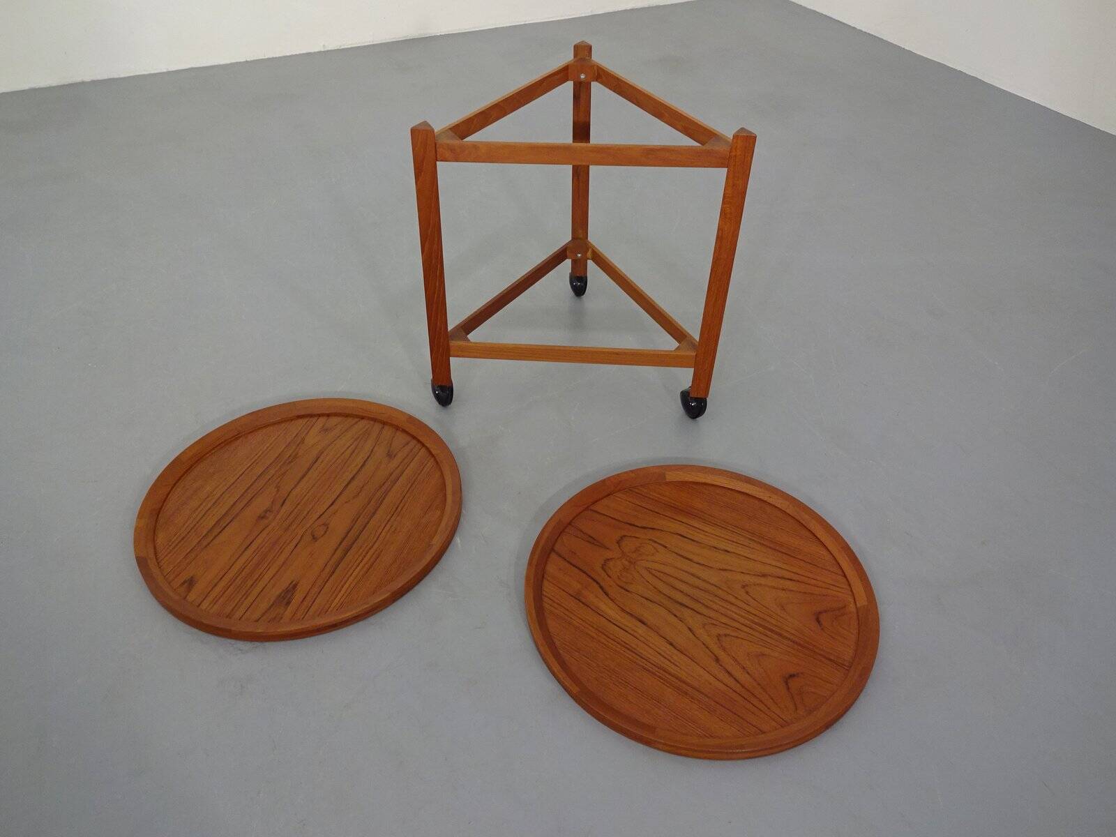 Teak Serving Trolley from Sika Møbler, 1960s