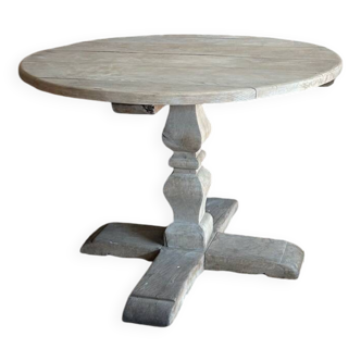 Ancienne table ronde chêne massif