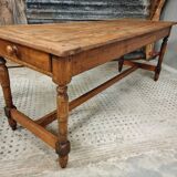 Antique French table farm dining table 19th century 73 x 201 cm