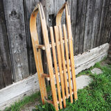 Old solid wood sledge