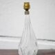 Vintage lamp, crystal lamp, table lamp, bedside lamp, asymmetrical lamp, 50's