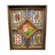 Old yellow wooden dwarf game