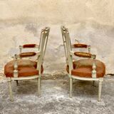 Pair of Louis XVI style armchairs