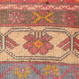 5x8 Turkish Vintage Red & Cream Bedroom Rug, 144x245Cm