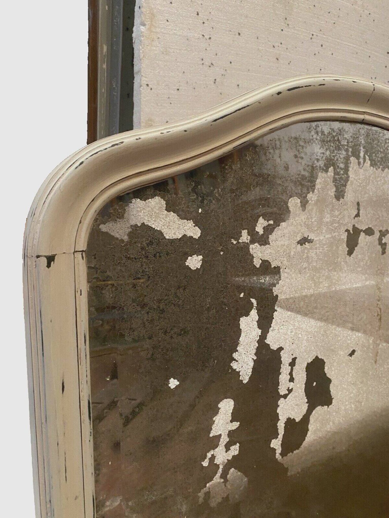Louis Philippe mirror in wood and patinated stucco 19th century