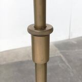 Lesan floor lamp in vintage German brass, Hollywood Regency style by Florian Schulz, 1970s.