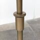 Lesan floor lamp in vintage German brass, Hollywood Regency style by Florian Schulz, 1970s.