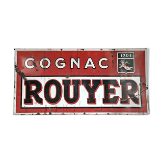 Enamelled plate Cognac Rouyer