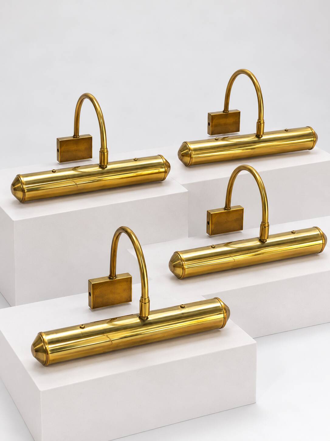 Vintage brass wall light – 1970s – sold individually