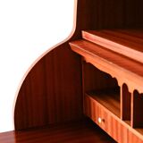 Scandinavian bookcase with writing desk