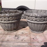 Pair of vases in stone Dordogne 19 th