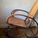 Wood and cane rocking chair