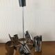 Chandelier UFO 5 branches spiral vintage 70s