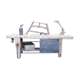 Renovated old industrial workbench