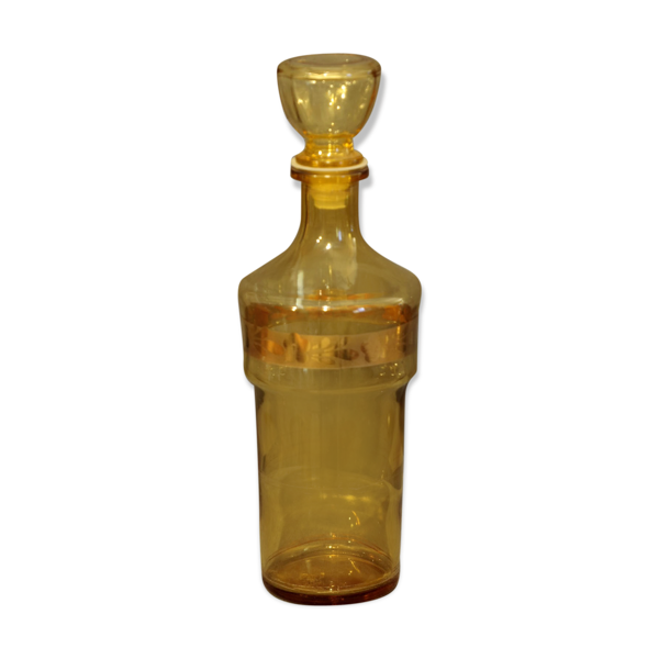 Carafe jaune et dorée