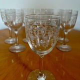 Verres à pied de bistrot vintage