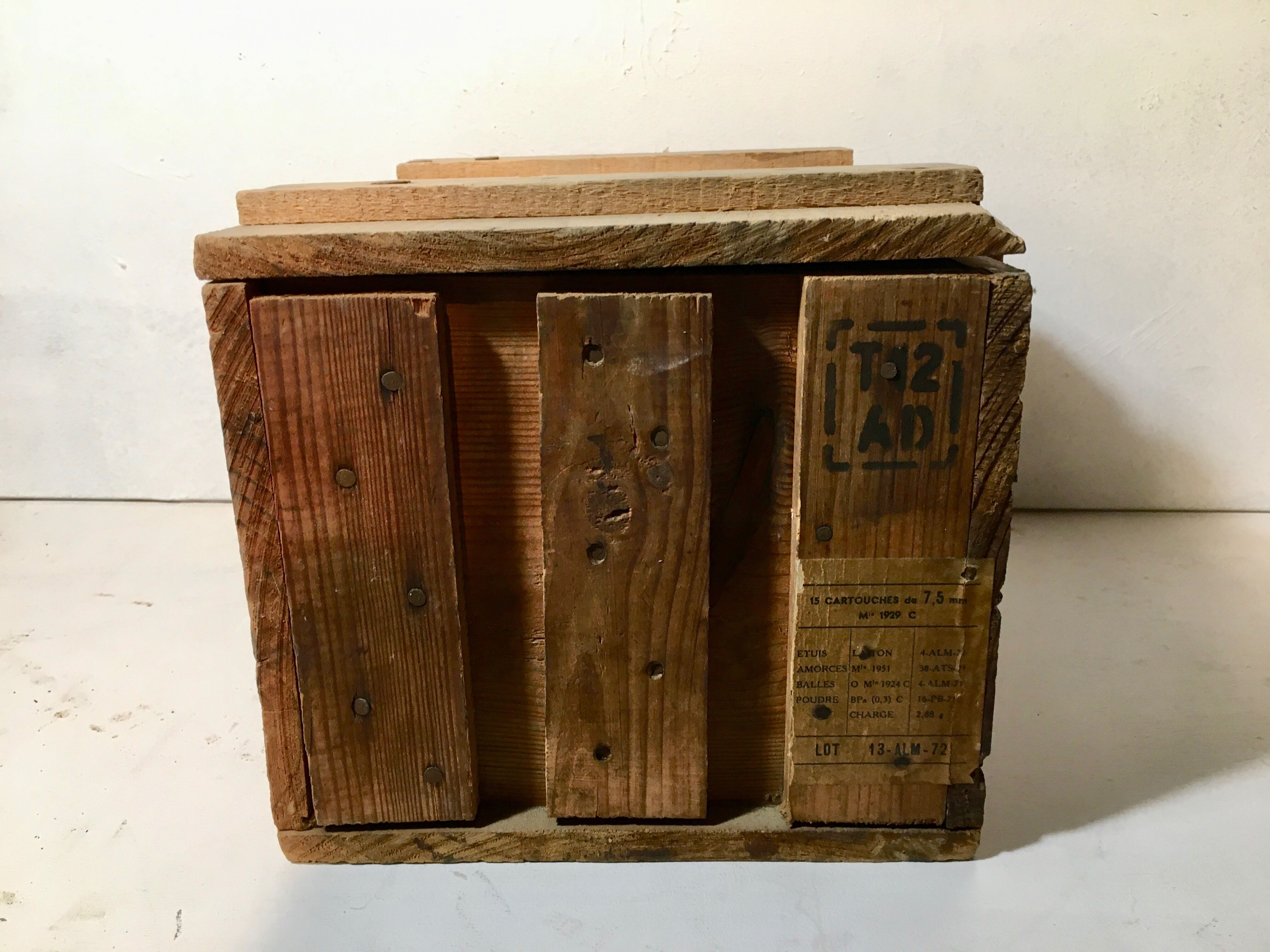 Wooden military box 1972
