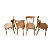 Série de 4 chaises bistrot Baumann