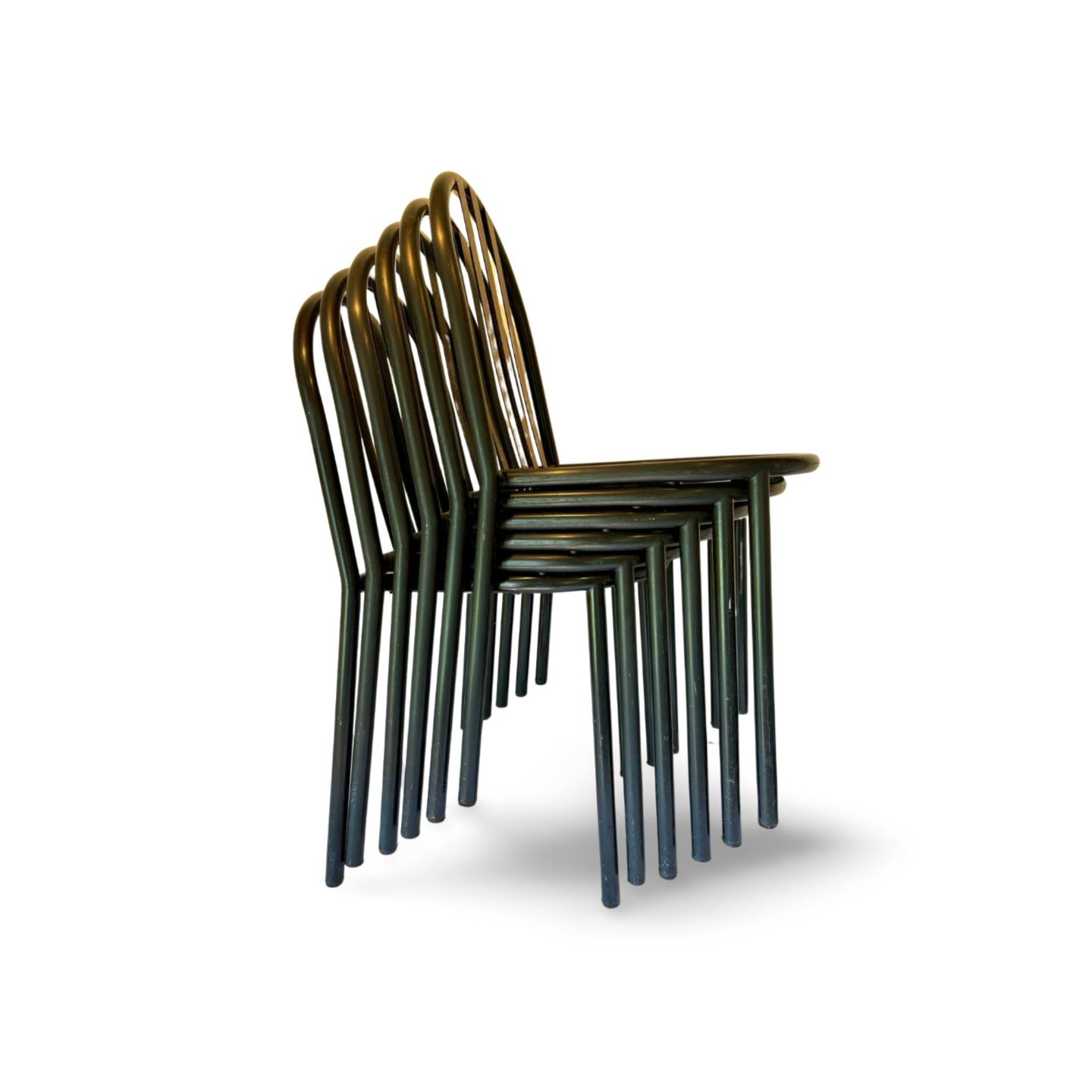 6 Rober Mallet Stevens Black chairs