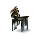 6 chaises Rober Mallet Stevens Noires