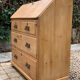 Commode, English slant-front desk, 19th century.