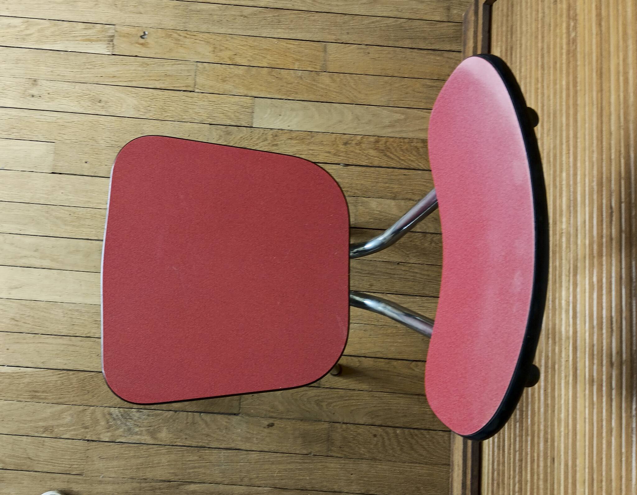Vintage Formica chair 1950/60 red
