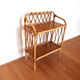 Bamboo and rattan bedside shelf