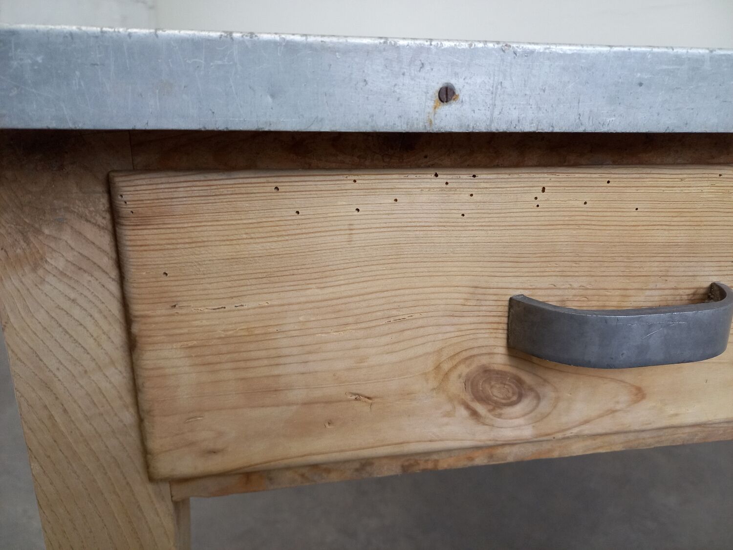 Bistro table zinc tray 185 cm