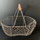 Old metal egg basket