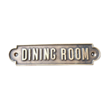 Brass Dining room door plate