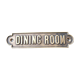 Brass Dining room door plate