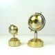 mid century set of globe cigarette dispenser & table lighter Music box Germany 1950