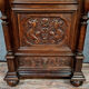 Renaissance library of solid oak hunting lodge around 1850