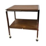 Modernist mobile table or bar Denmark 1970s.