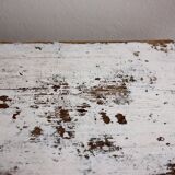 Shabby white side table