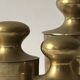 Set of 3 vintage boxes with genuine brass lids, 1950s.