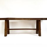 Primitive brutalist bench or coffee table