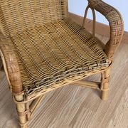 Chaise rotin enfant vintage