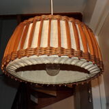 Scandinavian suspension in jute and wicker Ø 44cm