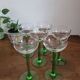 Lot de 6 verres à pied vin blanc d'Alsace