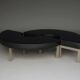 Vintage mid-century Round Benches. 1960s. Set of 2