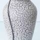 Jasba "Cortina" ceramic table lamp with crackled glaze, mid-century style, 1950s.