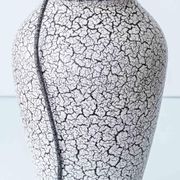 Jasba "Cortina" ceramic table lamp with crackled glaze, mid-century style, 1950s.