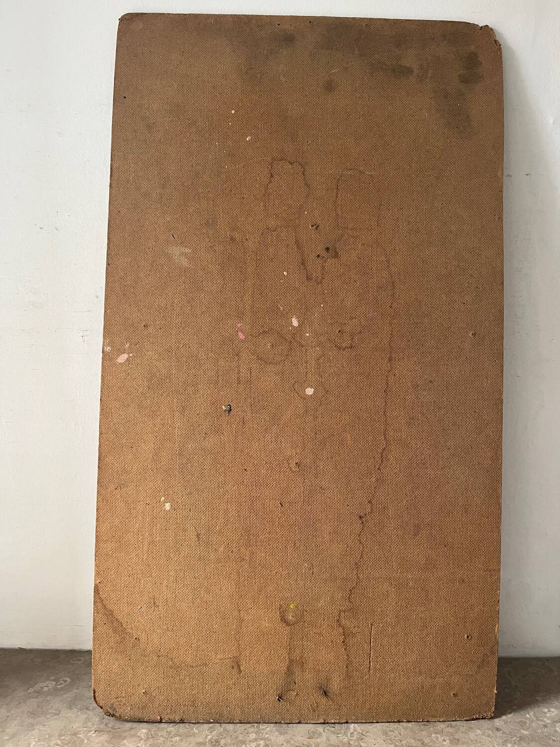 Greek god, oil on cardboard, icon