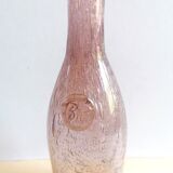 Biot bubble glass bottle