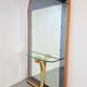 Vintage Floor Mirror with Console Table from Cristal Art, Italy, 1960s