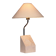 Marble and steel table lamp from Bergboms Scanlicht, 1970s, Sweden