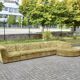 Vintage Laauser Modular Sofa green
